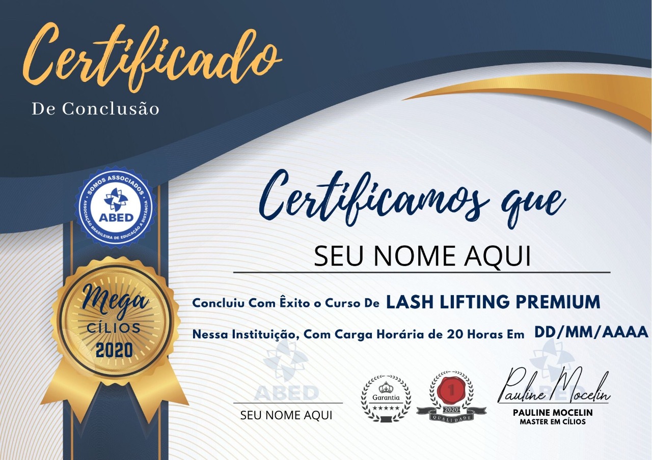 Curso Lash Lifting Online Certificado Beleza Lucrativa