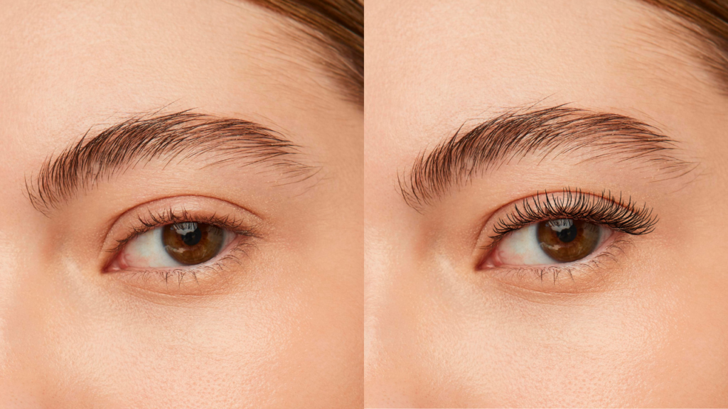 lash lifting antes e depois