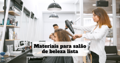 materiais para salão de beleza lista