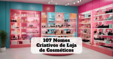 nomes criativos de loja de cosméticos