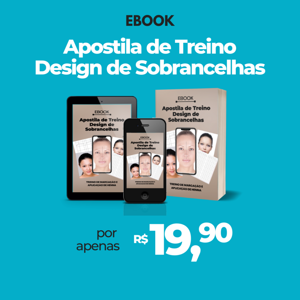 folha de treino design de sobrancelhas para imprimir