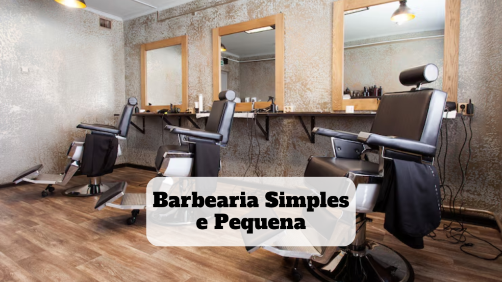 barbearia simples e pequena