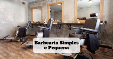 barbearia simples e pequena