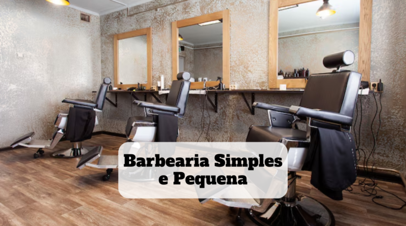 barbearia simples e pequena