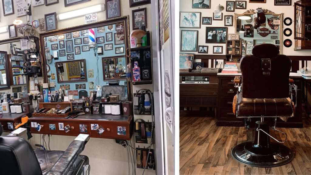 decoração de barbearia moderna