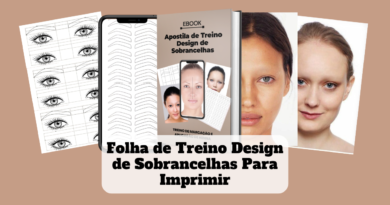 folha de treino design de sobrancelhas para imprimir