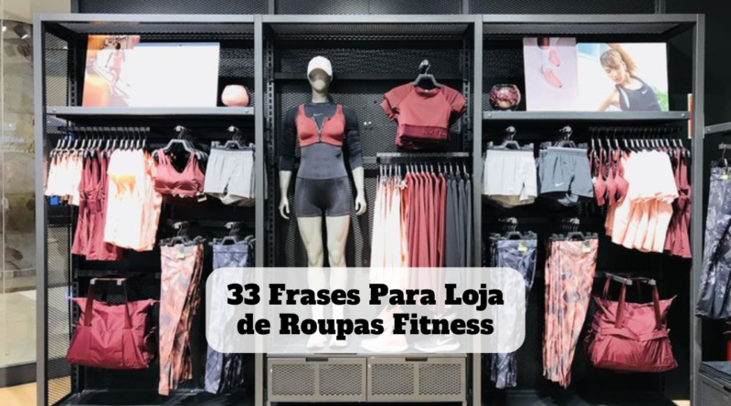 frases para loja de roupas fitness