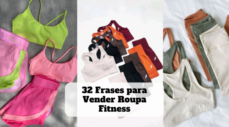 frases para vender roupa fitness