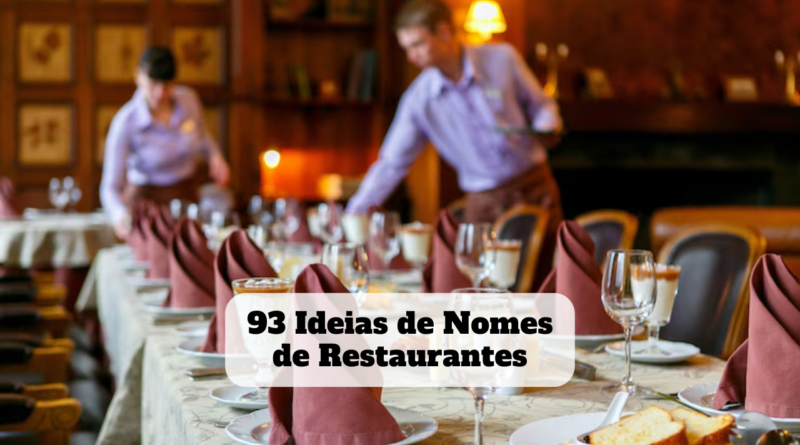 ideias de nomes de restaurantes