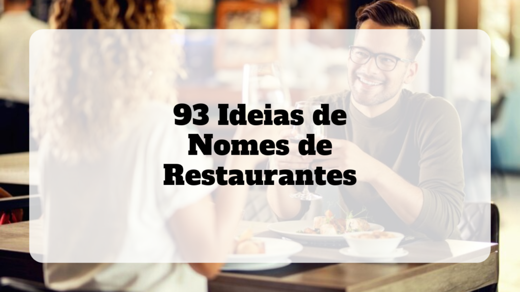 ideias de nomes de restaurantes