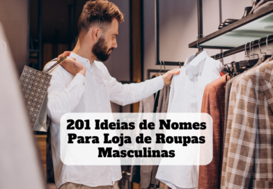 ideias de nomes para loja de roupas masculinas