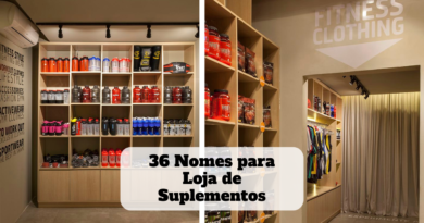 nomes para loja de suplementos