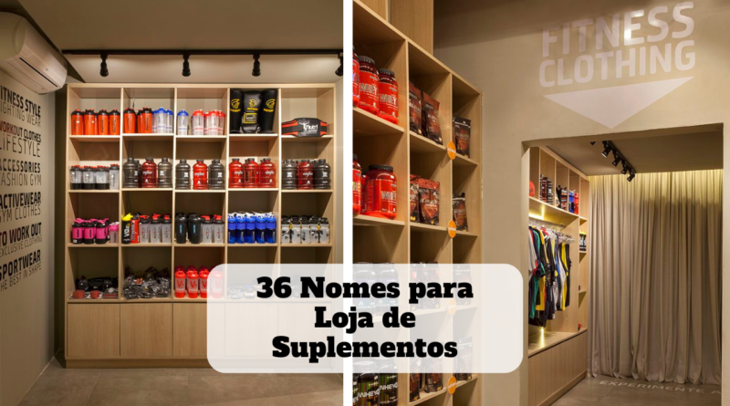 nomes para loja de suplementos