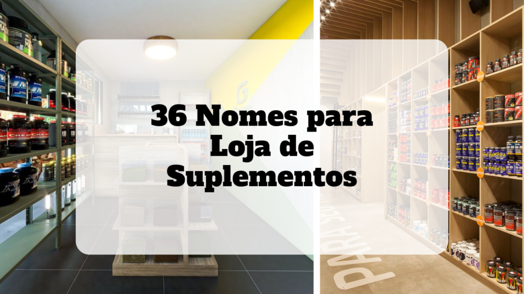 nomes para loja de suplementos