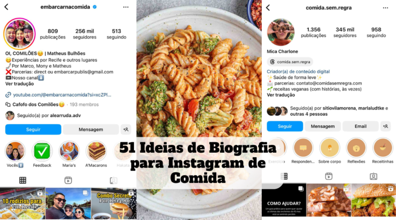 biografia para instagram de comida