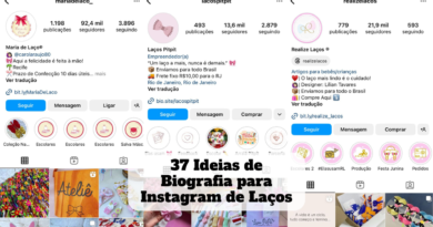 biografia para instagram de laços