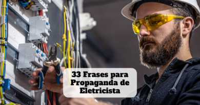 frases para propaganda de eletricista