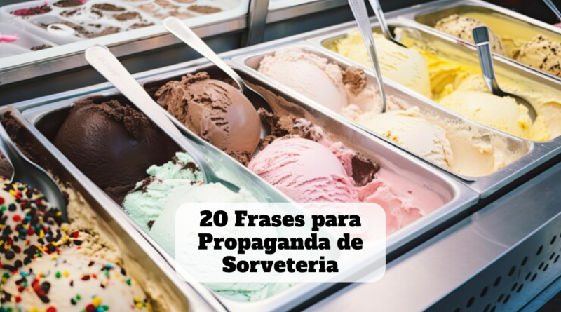 frases para propaganda de sorveteria