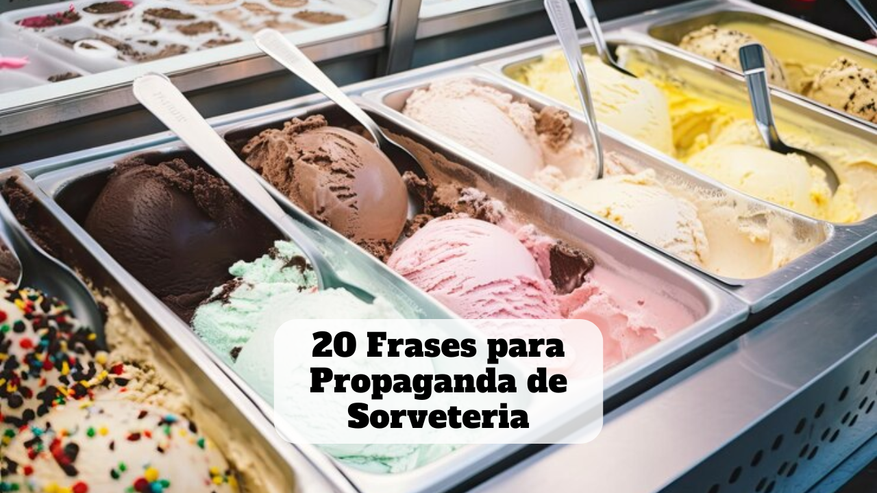 frases para propaganda de sorveteria