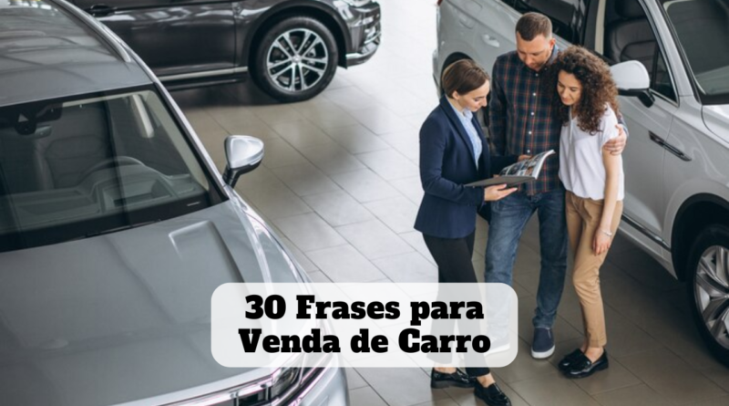 frases para venda de carro