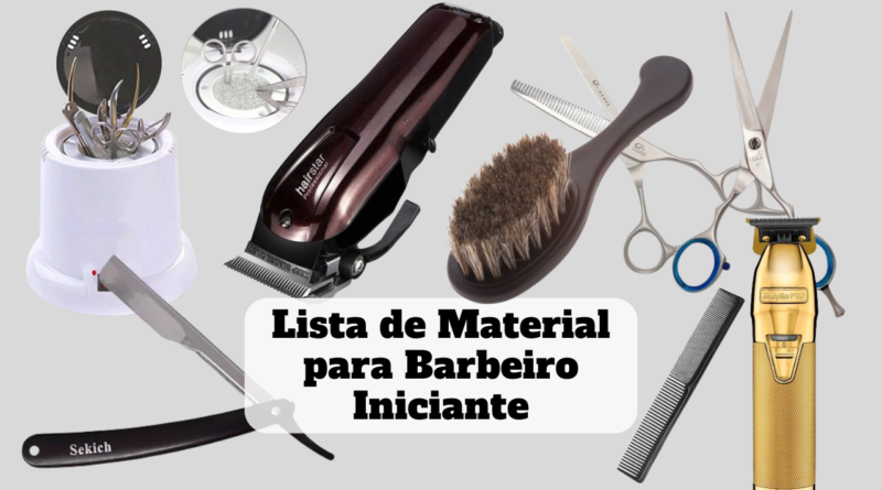 lista de material para barbeiro iniciante