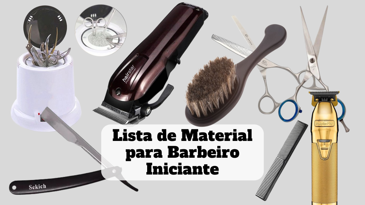 lista de material para barbeiro iniciante