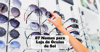 nome para loja de óculos de sol