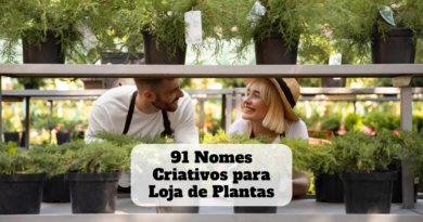 nomes criativos para loja de plantas