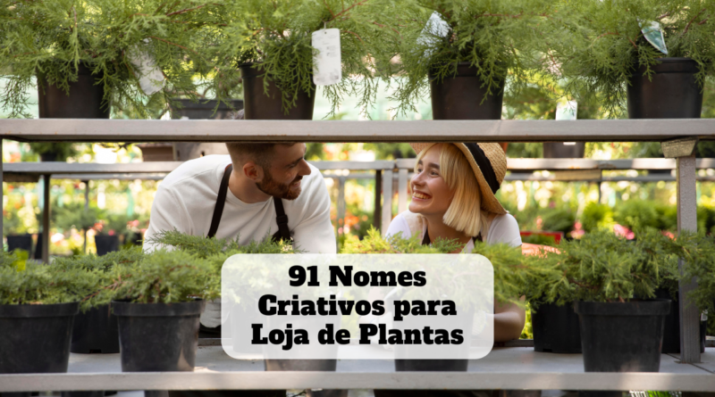 nomes criativos para loja de plantas