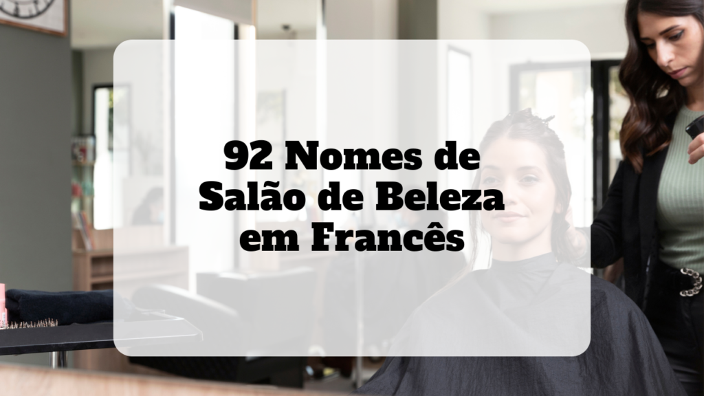 nomes de salão de beleza em francês