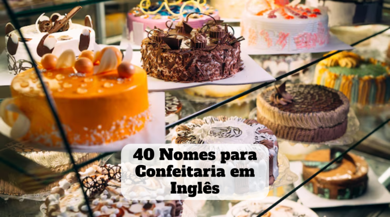 nomes para confeitaria em inglês