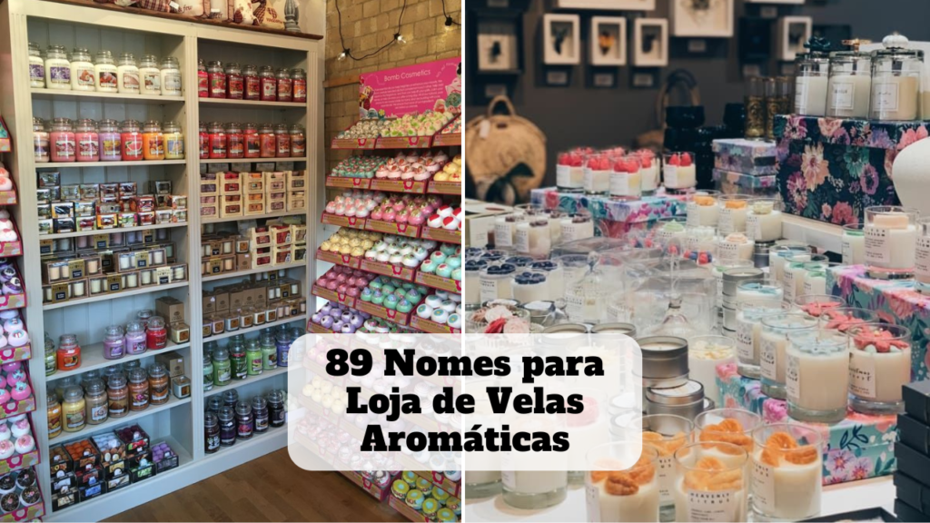 nomes para loja de velas aromáticas