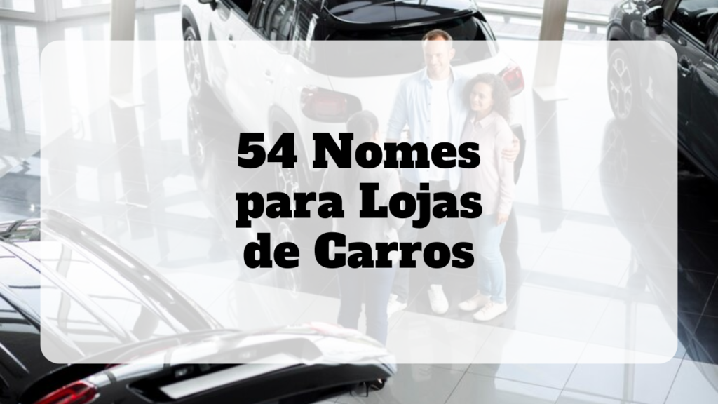 nomes para lojas de carros