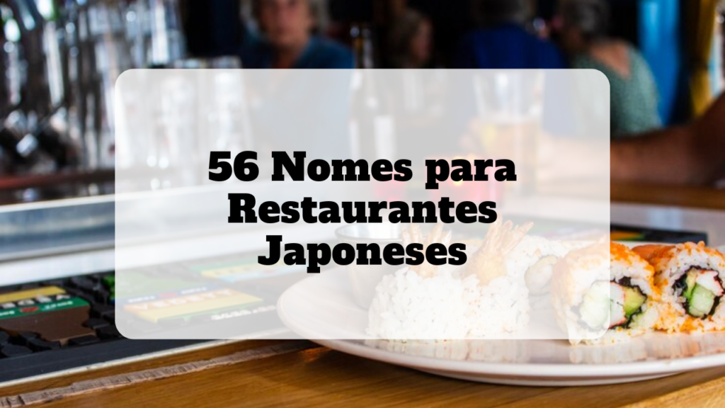 nomes para restaurantes japoneses 