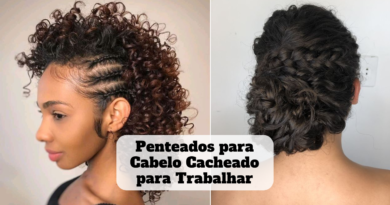 penteados para cabelo cacheado para trabalhar