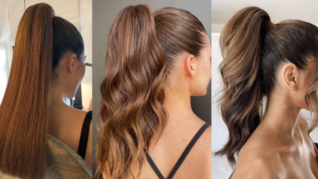 penteados para cabelo liso com elastico