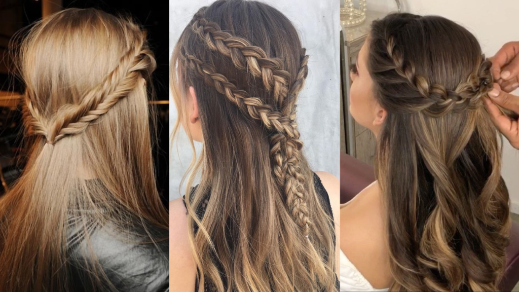 penteados para cabelo liso com trança