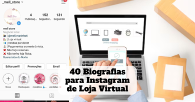 biografia para instagram de loja virtual