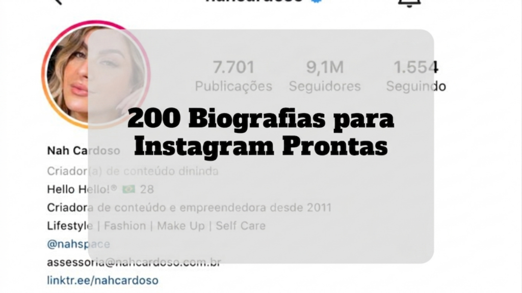 200 biografias para instagram prontas