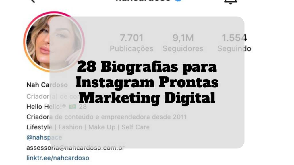 biografia para instagram prontas marketing digital