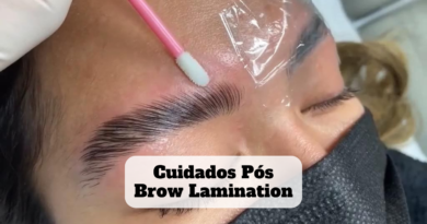 cuidados pós brow lamination