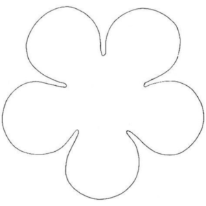 35 Molde de Flor de Papel Grande para Imprimir