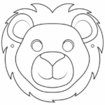 8 Molde de Mascara de Leao para Imprimir