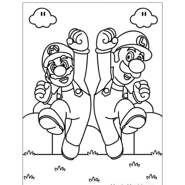 moldes mario bros para imprimir