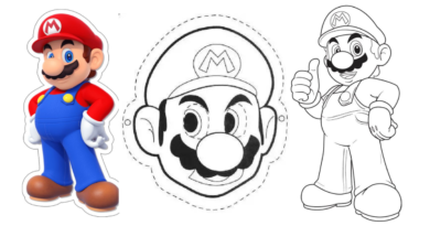 moldes mario bros para imprimir