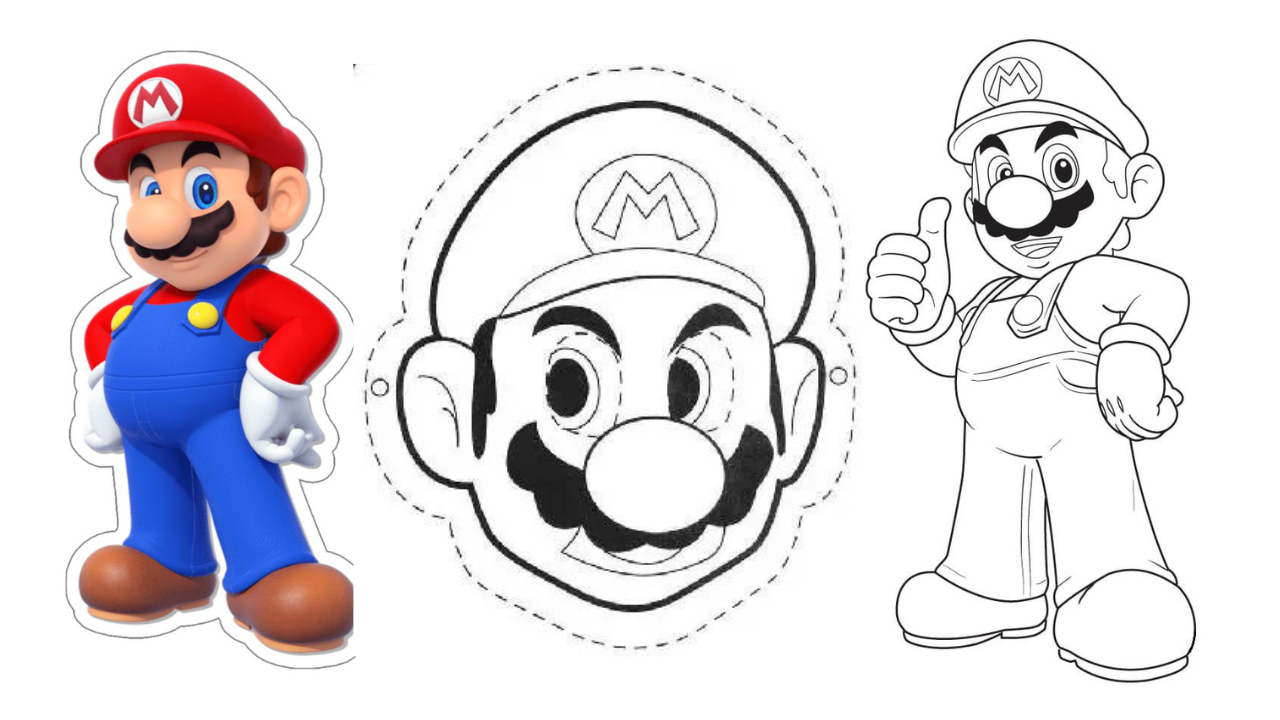 moldes mario bros para imprimir