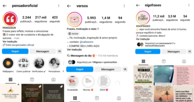 nomes para páginas de frases no instagram