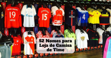 nomes para loja de camisa de time