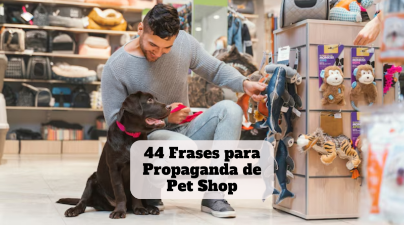 frases para propaganda de pet shop