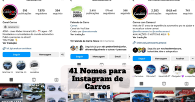 nomes para instagram de carros